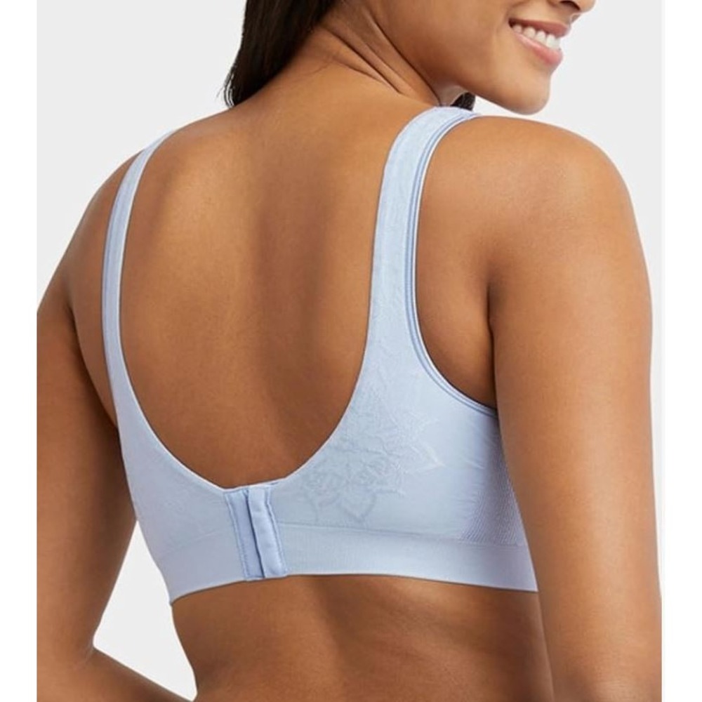 Bali Comfort Revolution ComfortFlex Fit Bra DF3484 Blue Aztec msrp $44 Medium - Picture 2 of 5